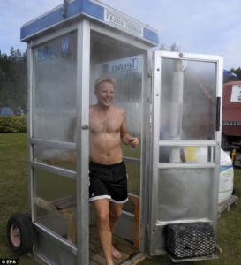 phone booth sauna