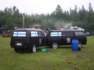 VW sauna & trailer at Teuva