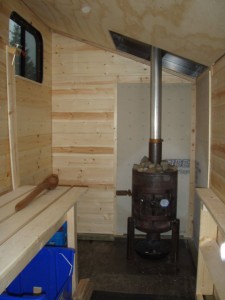 Interior with custom stove