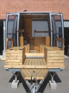 Skipoli sauna gondola trailer