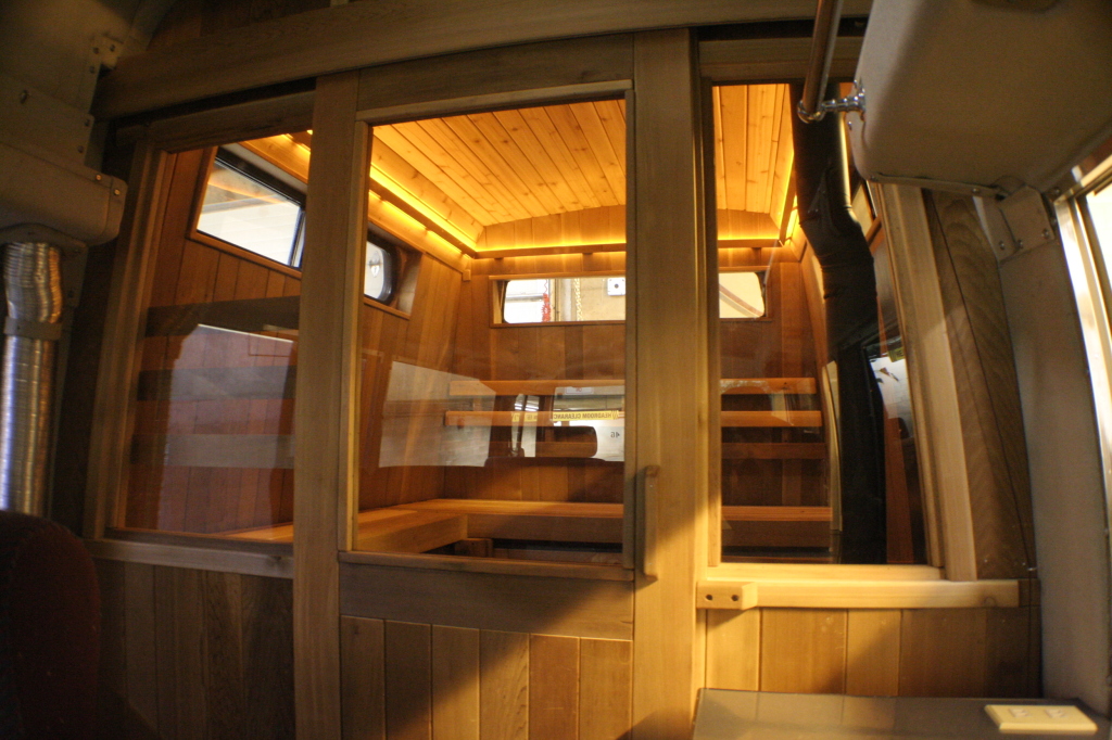 bussauna interior